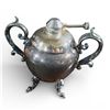 Image 12 : 10 Piece Silverplated Tea Set Includes Large Oval SP Tray, Teapot, Small Teapot, Sugar Bowl (w/lid);