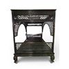 Image 1 : Huge Chinese Hardwood Carved Canopy Bed, Approx. H92" x W90" x 74"