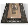 Image 4 : African Wood Carving - Warrior with Spear and Shield in Carved Tribal, Framed