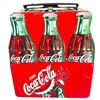Image 2 : 4 Vintage Coca-Cola Coke Glasses with Red Lettering and 2 Coke-Cola Tin Boxes