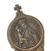 Image 4 : Vintage Vanity Trio and Antique Brass/Bronze Devotional Plaque: Sainte Anne de Beaupre, P.P.N. (Made