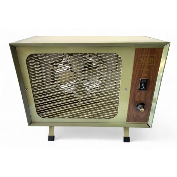 1970s Sears Heater & Fan Combo (tested/working) and 3-Psc 1950s Magazine Simmons, Pepsi Ad