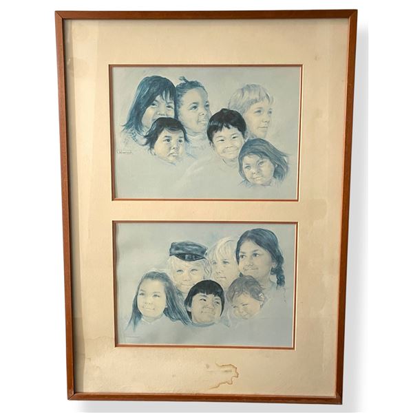 1970 Dorothy Oxborough "Children of British Columbia" Reproduction Work Commissioned by the Govt. of