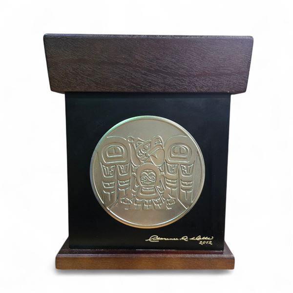 2012 Clarence Wells Designed "Thunderbird" Keepsake Box - 7" x 7" x 9" Tall