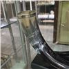 Image 2 : Genuine Double Horn Vase with Silver Plated Rims - 3" x 7" x 7.5" tall