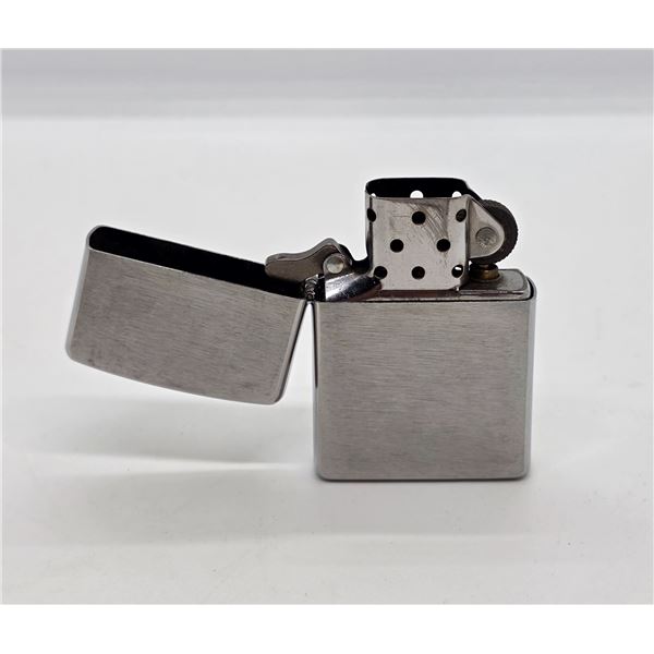 Genuine Vintage Zippo Stainless Steel Lighter - Stamped  "A  Zippo 09" on the underside