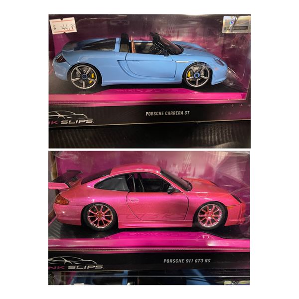 Jada Pink Slips Porsche 911 GT3 RS and Porsche Carrera GT