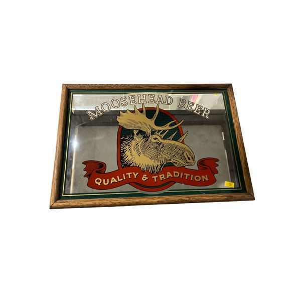 Moosehead Beer Canadian Lager Sign Mirror, H13" x W19"