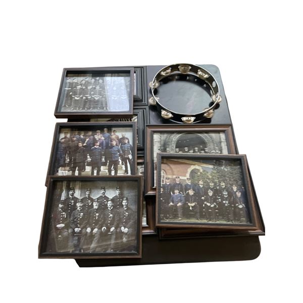 Group of 8 Framed Vintage Military Group Photographs