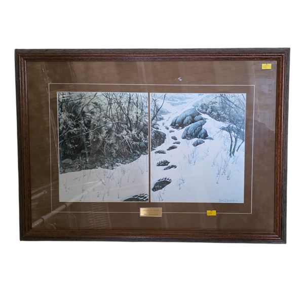 "Double Back" by Bev Doolittle, H18" x W25"