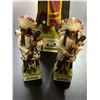 Image 5 : Vintage Ski Country "Arapaho" Empty Ceramic Bourbon Whiskey Decanters - Full-Size and 2 Mini