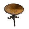 Image 1 : Round Tripod Accent Table - Approx. H21" x 20"