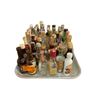 Image 1 : 40+ Vintage Glass Mini Liquor Bottles - Empty