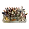 Image 1 : 40+ Vintage Glass Mini Liquor Bottles - Empty