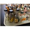 Image 4 : 40+ Vintage Glass Mini Liquor Bottles - Empty
