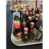 Image 3 : 40+ Vintage Glass Mini Liquor Bottles - Approx. 80% Retain Partial Contents