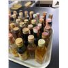 Image 2 : 40+ Vintage Glass Mini Liquor Bottles - Approx. 80% Retain Partial Contents