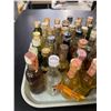 Image 4 : 40+ Vintage Glass Mini Liquor Bottles - Approx. 80% Retain Partial Contents