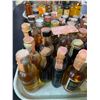 Image 4 : 40+ Vintage Glass Mini Liquor Bottles - Approx. 80% Retain Partial Contents