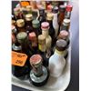 Image 2 : 40+ Vintage Glass Mini Liquor Bottles - Approx. 80% Retain Partial Contents