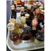 Image 3 : 40+ Vintage Glass Mini Liquor Bottles - Approx. 80% Retain Partial Contents