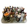 Image 1 : 40+ Vintage Glass Mini Liquor Bottles - Empty