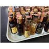 Image 2 : 40+ Vintage Glass Mini Liquor Bottles - Approx. 70% Retain Partial Contents
