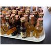 Image 4 : 40+ Vintage Glass Mini Liquor Bottles - Approx. 70% Retain Partial Contents