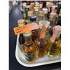 Image 3 : 40+ Vintage Glass Mini Liquor Bottles - Approx. 70% Retain Partial Contents