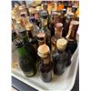 Image 4 : 40+ Vintage Glass Mini Liquor Bottles - Approx. 70% Retain Partial Contents