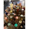 Image 2 : 60 Vintage Glass Mini Liquor Bottles - Several With Remaining Contents