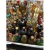 Image 4 : 60 Vintage Glass Mini Liquor Bottles - Several With Remaining Contents