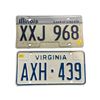 Image 1 : 2 License Plates: Virginia "AXH 439" and Illinois "XXJ 968"