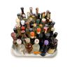 Image 1 : 40+ Vintage Glass Mini Liquor Bottles - Approx. 80% Retain Partial Contents
