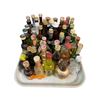 Image 1 : 40 Vintage Glass Mini Liquor Bottles - Approx. 70% Retain Partial Contents