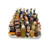 Image 1 : 40+ Vintage Glass Mini Liquor Bottles - Approx. 70% Retain Partial Contents