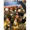 Image 2 : 60 Rare Vintage Glass Mini Liquor Bottles - Approx. 70% Retain Partial Contents