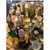 Image 3 : 60 Rare Vintage Glass Mini Liquor Bottles - Approx. 70% Retain Partial Contents