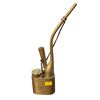 Image 2 : Chinese Brass Engraved Water Smoking Pipe, H10.5"