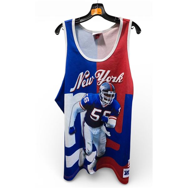 Men's Mitchell & Ness Lawrence Taylor Royal/Red New York Giants Retired Player Tank Top (XXL)