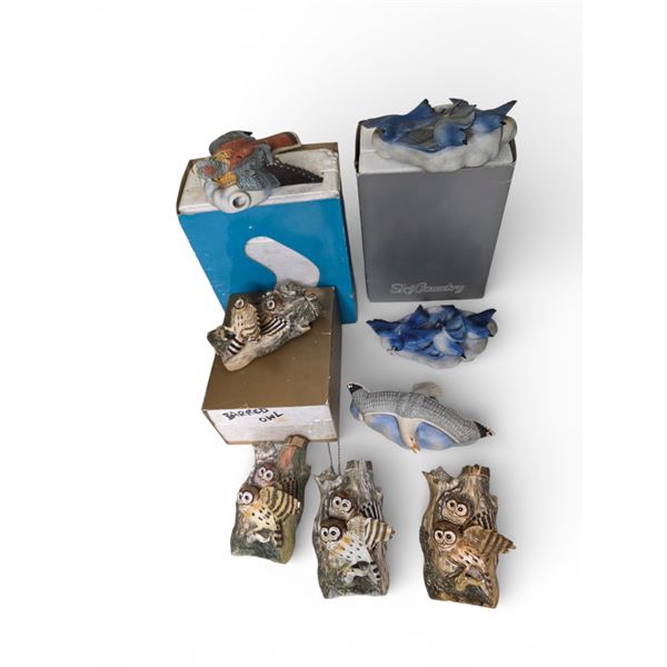 8-Pcs Mini 1980s Ski Country Golden Colorado Empty Decanters