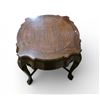 Image 2 : Antique Mahogany Parlour Table (37" diameter x 32"tall) - Items on top of the table are not included
