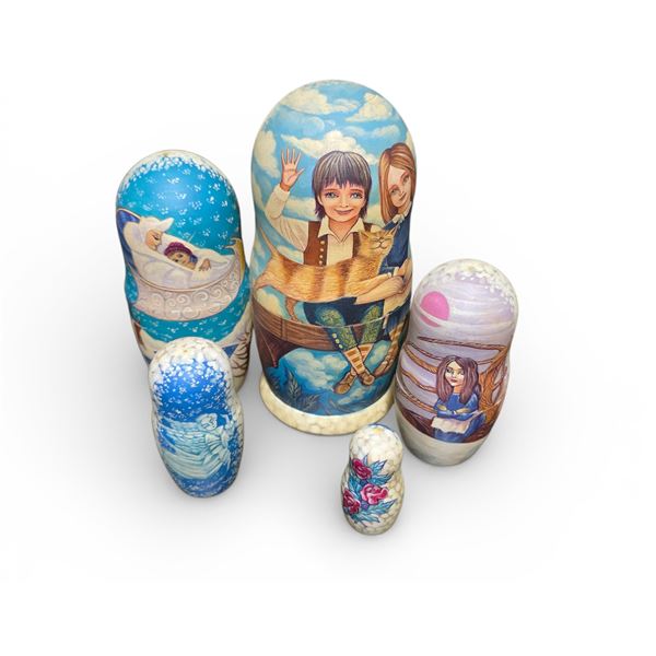 Set of 5 Matryoshka Dolls "The Snow Queen", H6.5"