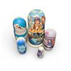 Image 1 : Set of 5 Matryoshka Dolls "The Snow Queen", H6.5"