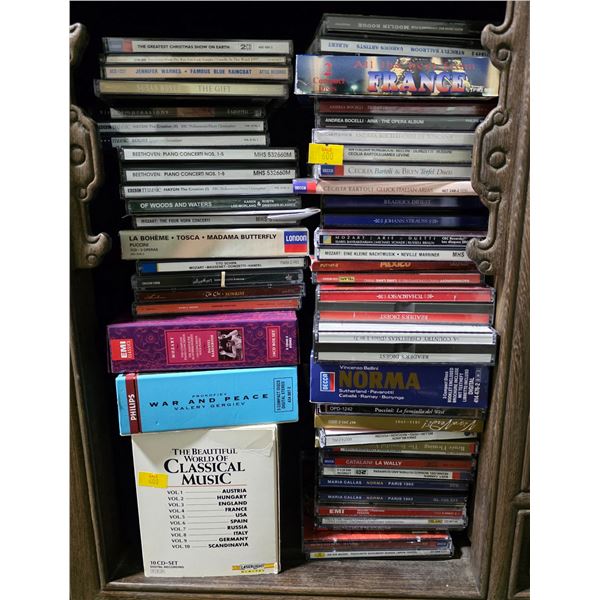 50+ Pcs Classical Music CDs - Assorted Genres and Artists