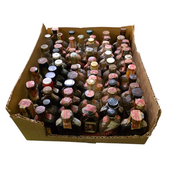 60+ Rare Vintage Glass Mini Liquor Bottles - Empty