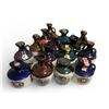 Image 1 : Group of 14 Ceramic Mini Rum & Whiskey Liquor Bottles - Some are sealed