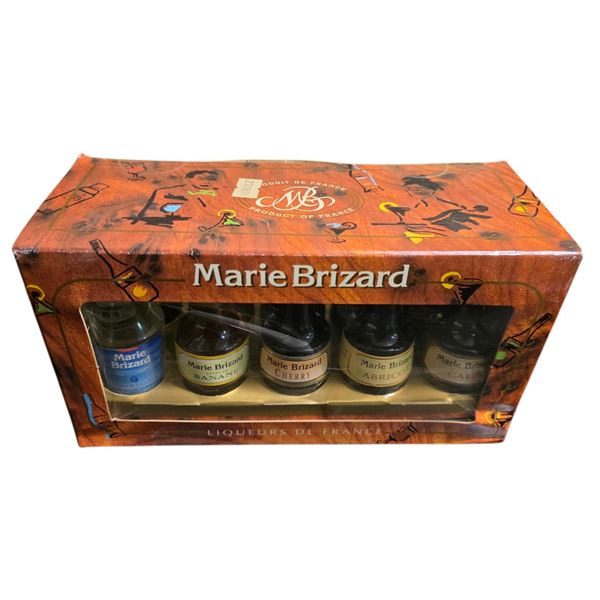 Vintage Boxed Gift Set of 10 Marie Brizard French Liqueurs (all the bottles in the set are sealed)