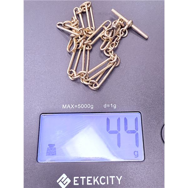 18 Karat Gold Link Chain Necklace (75% Gold) - 44g Weight