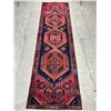Image 6 : Hamedan geometric map Variety of colours Low pile 100% Authentic Hand Knotted Wool Persian Rug Handm